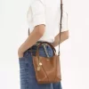 Kleine Chloé Spin Tote Bag aus genarbtem Leder