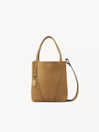 Kleine Chloé Spin Tote Bag aus Wildleder