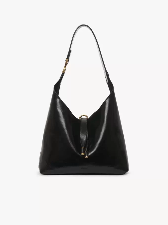 Kleine Hobo-Tasche Marcie aus glänzendem Leder Kleine Hobo-Tasche Marcie aus glänzendem Leder