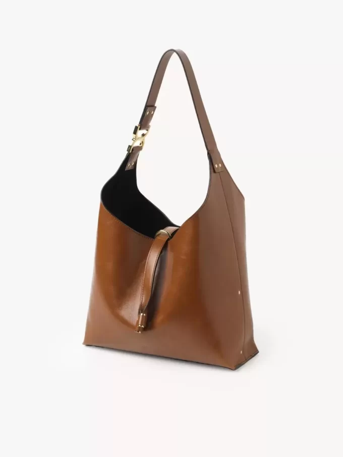 Kleine Hobo-Tasche Marcie aus glänzendem Leder Kleine Hobo-Tasche Marcie aus glänzendem Leder