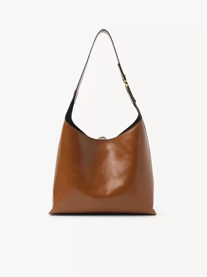 Kleine Hobo-Tasche Marcie aus glänzendem Leder Kleine Hobo-Tasche Marcie aus glänzendem Leder