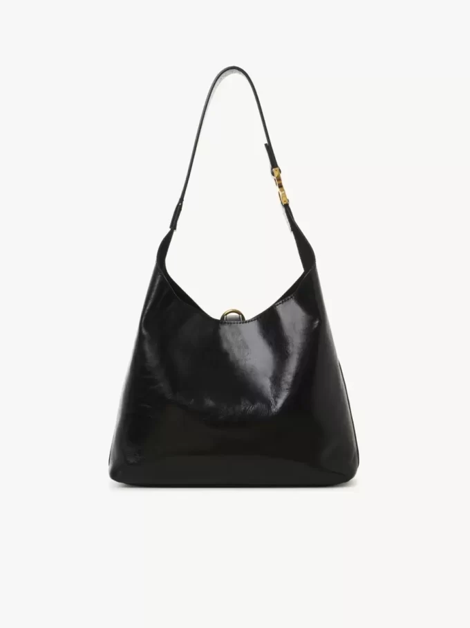 Kleine Hobo-Tasche Marcie aus glänzendem Leder Kleine Hobo-Tasche Marcie aus glänzendem Leder