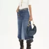 Kleine Hobo-Tasche mit Armband aus genarbtem Leder Kleine Hobo-Tasche mit Armband aus genarbtem Leder
