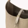 Kleine Marcie Hobo-Tasche aus Fasern mit Bast-Effekt