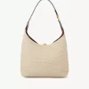 Kleine Marcie Hobo-Tasche aus Fasern mit Bast-Effekt