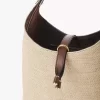 Kleine Marcie Hobo-Tasche aus Fasern mit Bast-Effekt