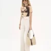 Kleine Marcie Hobo-Tasche aus Fasern mit Bast-Effekt