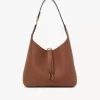 Kleine Marcie Hobo-Tasche aus genarbtem Leder