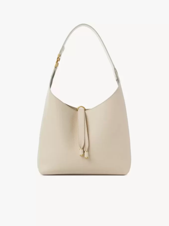 Kleine Marcie Hobo-Tasche aus genarbtem Leder