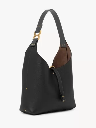 Kleine Marcie Hobo-Tasche aus genarbtem Leder