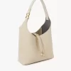 Kleine Marcie Hobo-Tasche aus genarbtem Leder