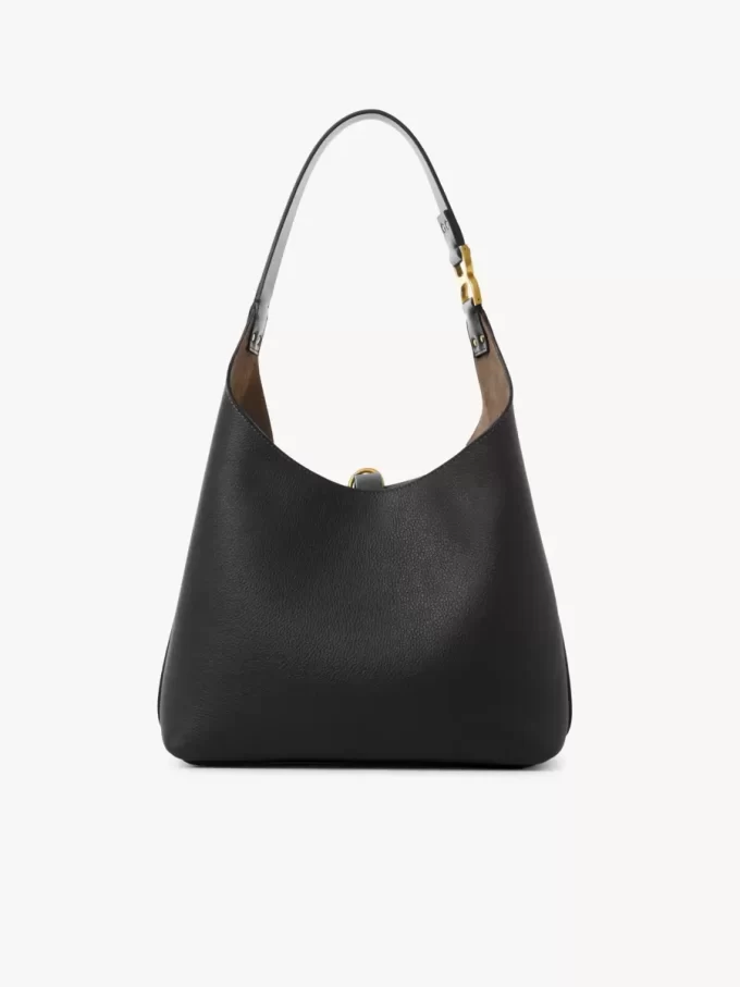 Kleine Marcie Hobo-Tasche aus genarbtem Leder