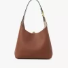 Kleine Marcie Hobo-Tasche aus genarbtem Leder
