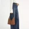 Kleine Marcie Hobo-Tasche aus genarbtem Leder