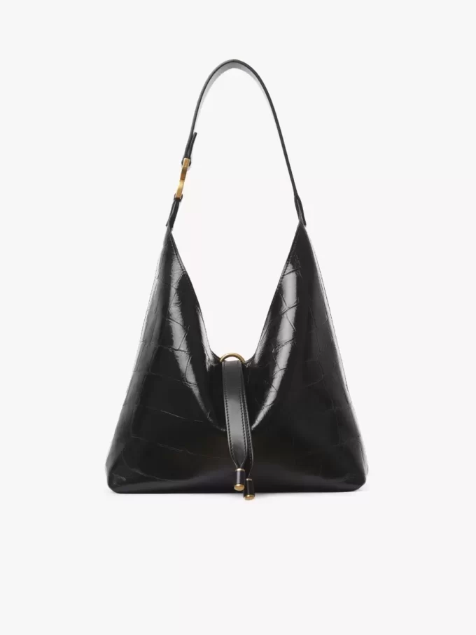 Kleine Marcie Hobo-Tasche aus Leder mit Kroko-Effekt Kleine Marcie Hobo-Tasche aus Leder mit Kroko-Effekt