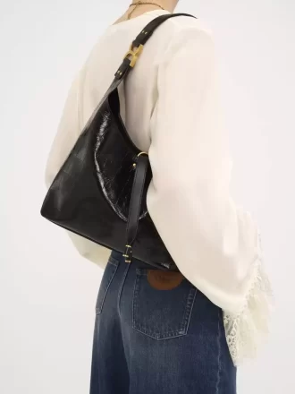 Kleine Marcie Hobo-Tasche aus Leder mit Kroko-Effekt Kleine Marcie Hobo-Tasche aus Leder mit Kroko-Effekt
