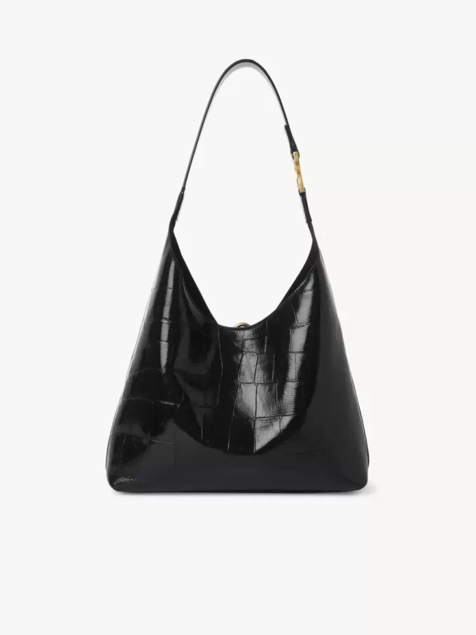 Kleine Marcie Hobo-Tasche aus Leder mit Kroko-Effekt Kleine Marcie Hobo-Tasche aus Leder mit Kroko-Effekt
