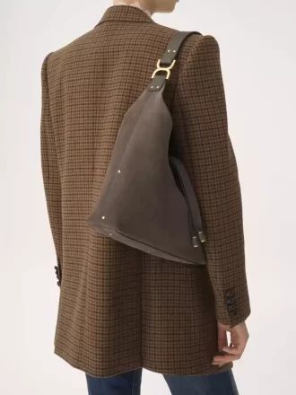 Kleine Marcie Hobo-Tasche aus Wildleder