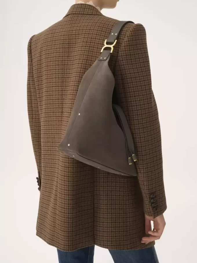 Kleine Marcie Hobo-Tasche aus Wildleder