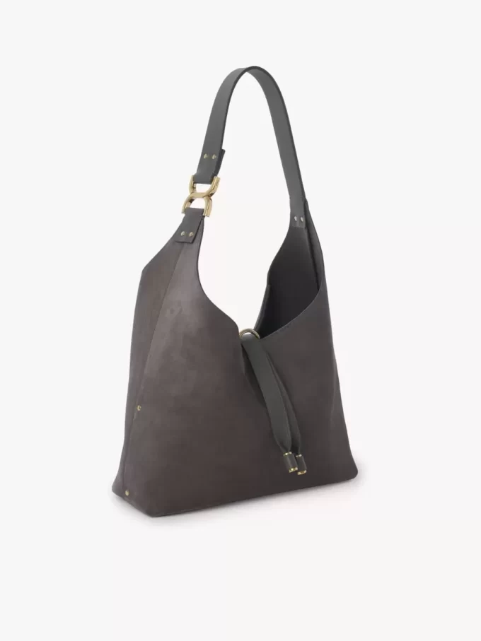 Kleine Marcie Hobo-Tasche aus Wildleder