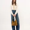 Kleine Marcie Hobo-Tasche aus Wildleder
