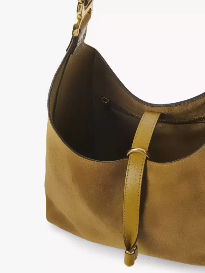 Kleine Marcie Hobo-Tasche aus Wildleder
