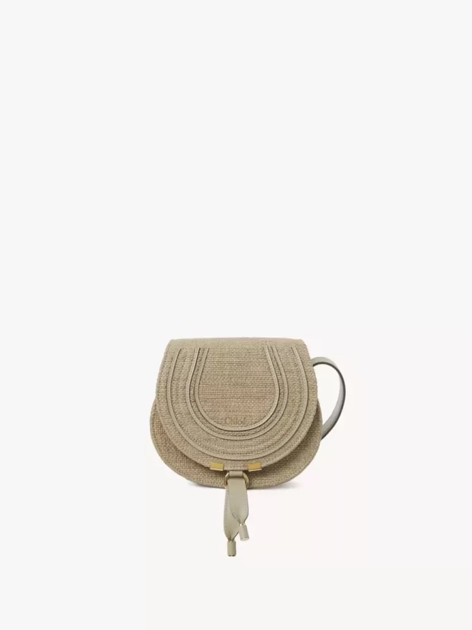 Kleine Marcie-Satteltasche aus Bastfasern