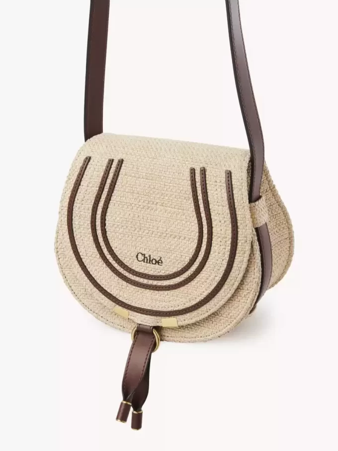 Kleine Marcie-Satteltasche aus Bastfasern