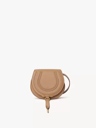 Kleine Marcie Satteltasche aus genarbtem Leder