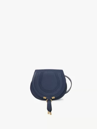 Kleine Marcie Satteltasche aus genarbtem Leder