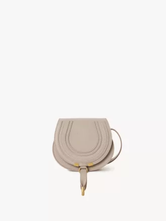 Kleine Marcie Satteltasche aus genarbtem Leder
