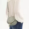 Kleine Marcie Satteltasche aus genarbtem Leder