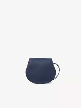 Kleine Marcie Satteltasche aus genarbtem Leder
