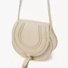 Kleine Marcie Satteltasche aus genarbtem Leder