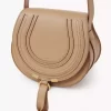 Kleine Marcie Satteltasche aus genarbtem Leder