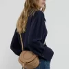 Kleine Marcie Satteltasche aus genarbtem Leder