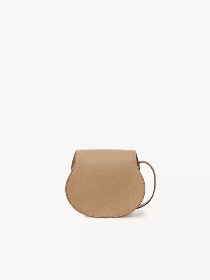 Kleine Marcie Satteltasche aus genarbtem Leder