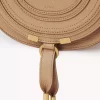 Kleine Marcie Satteltasche aus genarbtem Leder