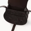 Kleine Marcie-Satteltasche aus Leder mit Python-Effekt Kleine Marcie-Satteltasche aus Leder mit Python-Effekt
