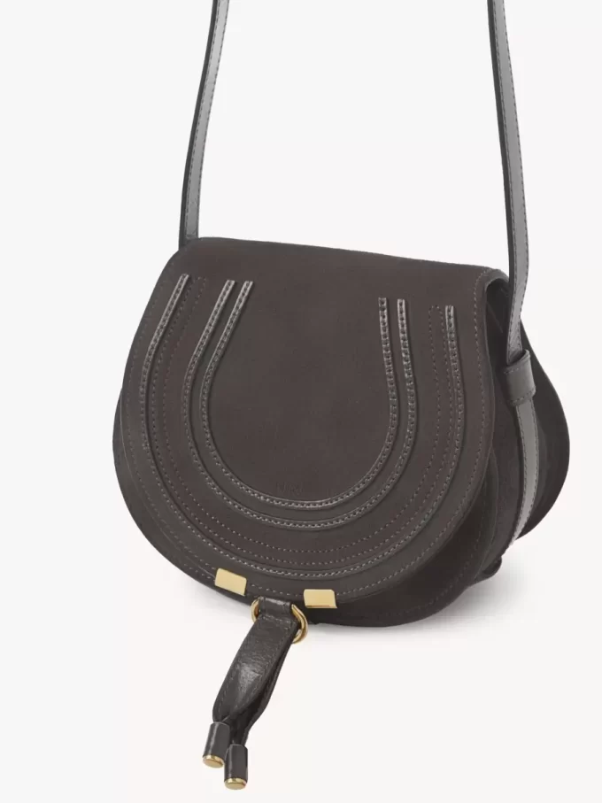 Kleine Marcie Satteltasche aus Wildleder