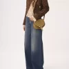 Kleine Marcie Satteltasche aus Wildleder