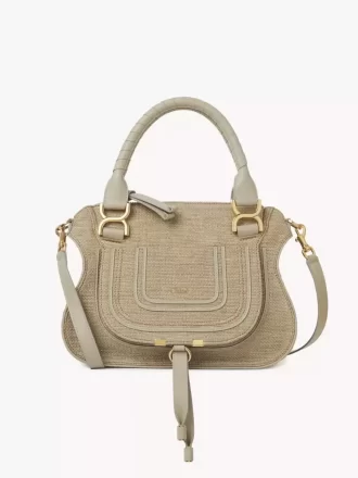 Kleine Marcie-Tasche aus Fasern mit Bast-Effekt