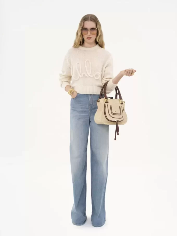 Kleine Marcie-Tasche aus Fasern mit Bast-Effekt Kleine Marcie-Tasche aus Fasern mit Bast-Effekt