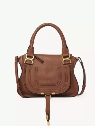Kleine Marcie-Tasche aus genarbtem Leder
