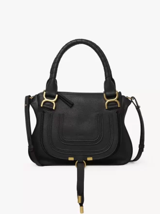Kleine Marcie-Tasche aus genarbtem Leder
