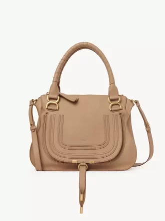 Kleine Marcie-Tasche aus genarbtem Leder