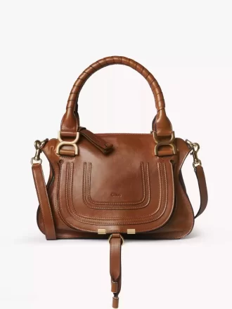 Kleine Marcie-Tasche aus glänzendem Leder Kleine Marcie-Tasche aus glänzendem Leder