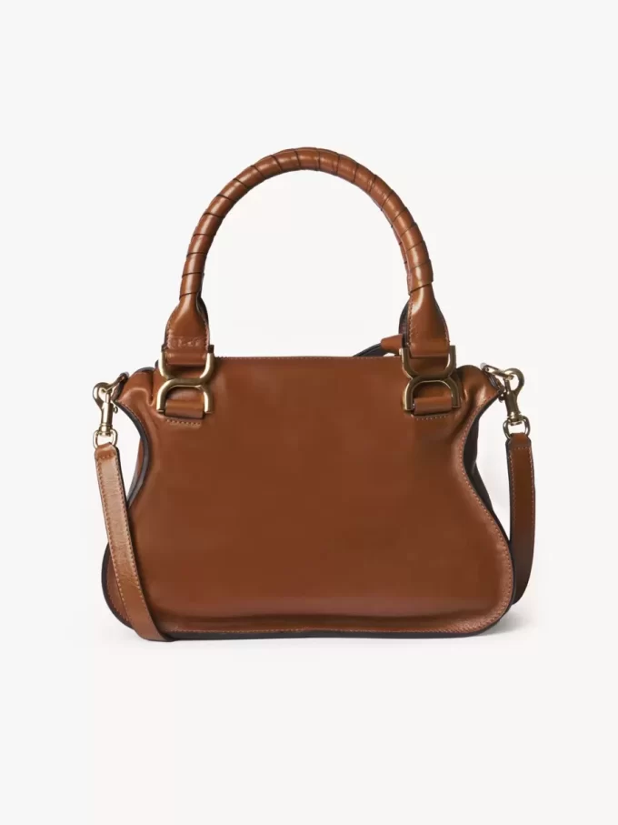 Kleine Marcie-Tasche aus glänzendem Leder Kleine Marcie-Tasche aus glänzendem Leder
