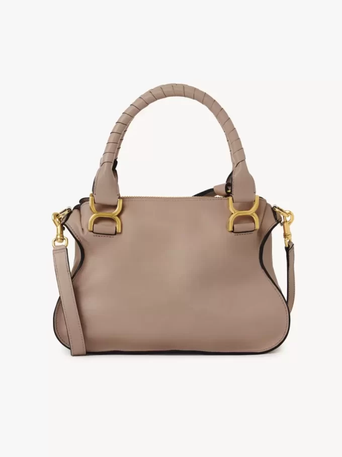 Kleine Marcie-Tasche aus glänzendem Leder Kleine Marcie-Tasche aus glänzendem Leder