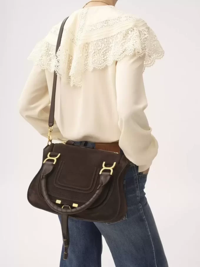 Kleine Marcie-Tasche aus Wildleder Kleine Marcie-Tasche aus Wildleder